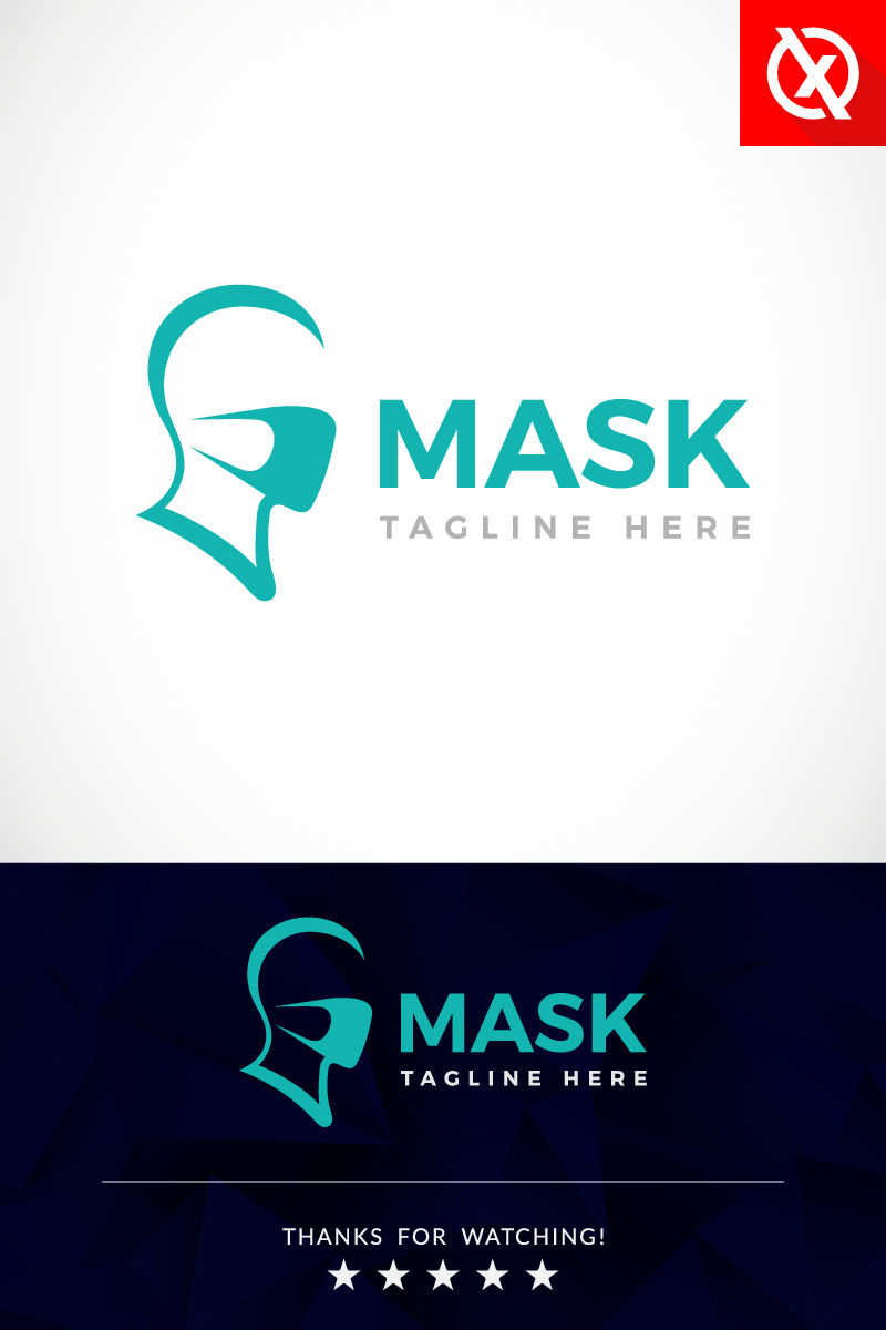 Face Protection Facial Mask Logo Design
