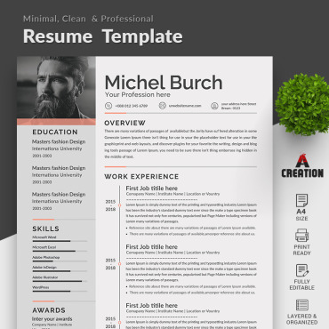 Page Resume Resume Templates 100081