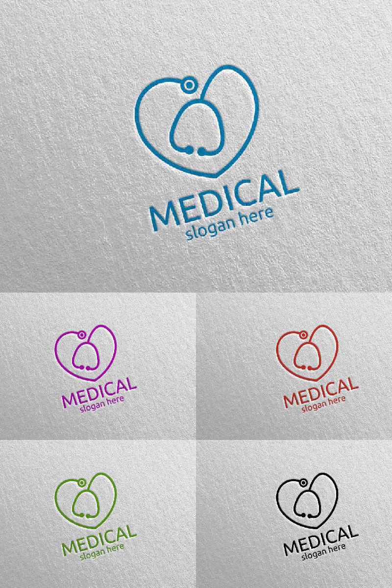 Love Cross Medical Hospital Design 112 Logo Template