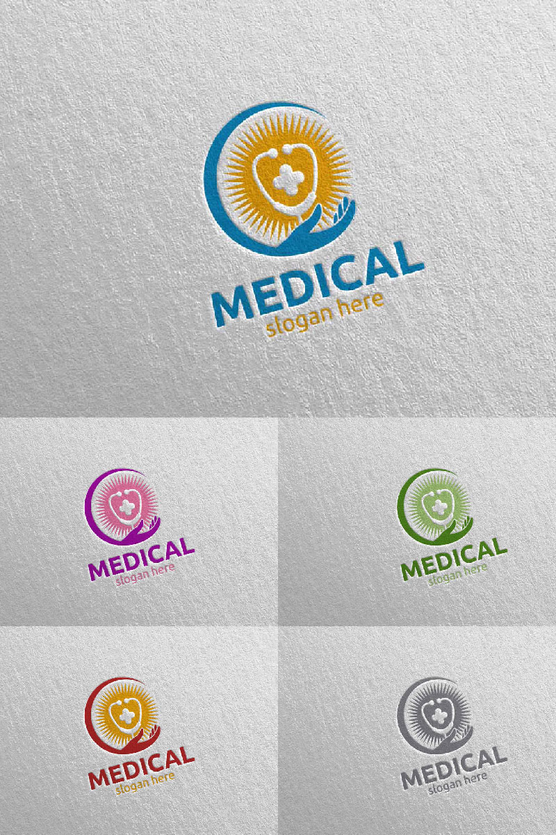 Cross Medical Hospital Design 111 Logo Template