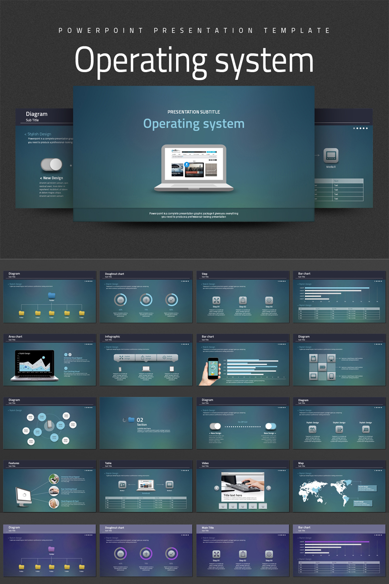 Operating system PowerPoint template