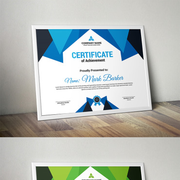 Corporate Decorative Certificate Templates 100136