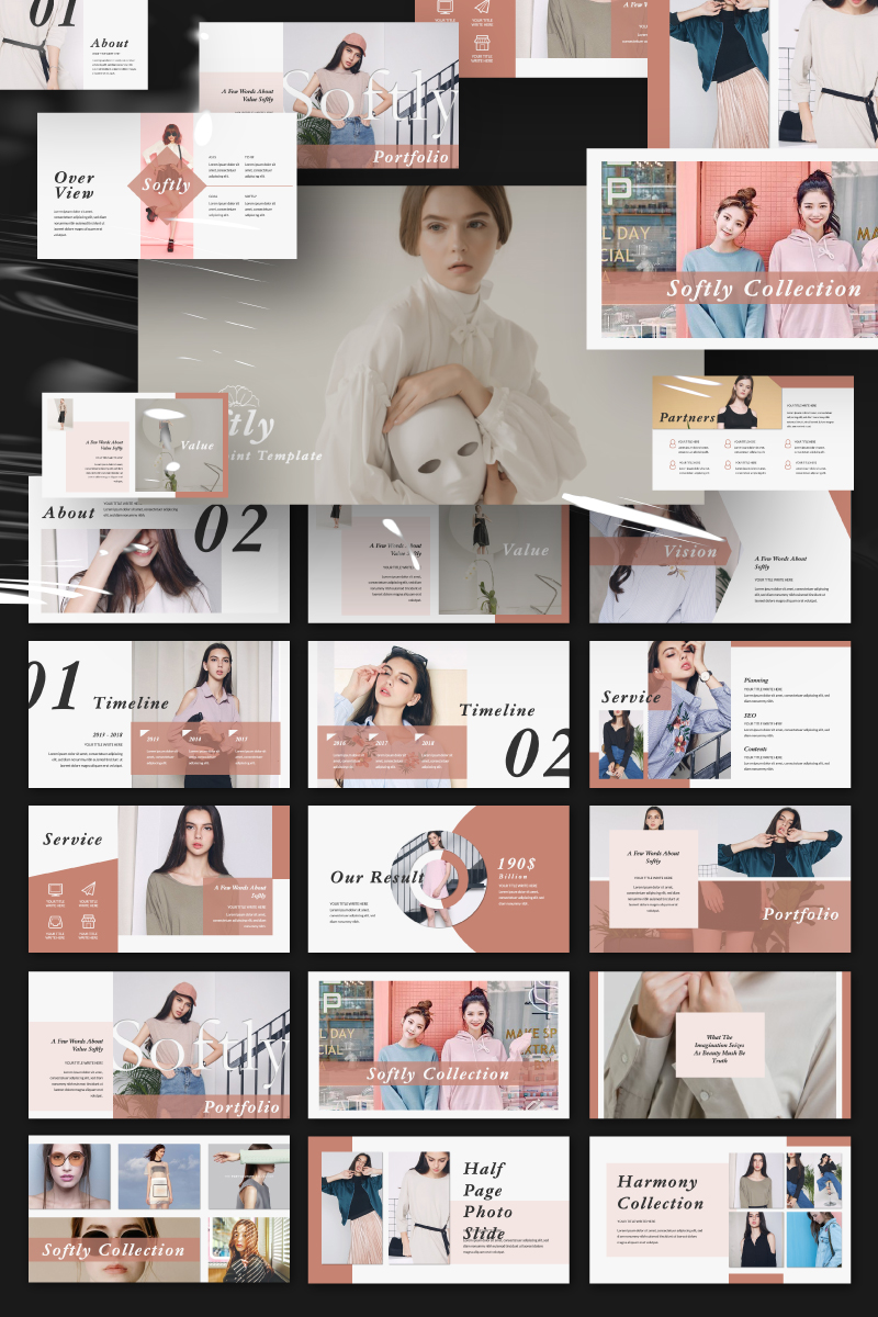 Softly Presentation PowerPoint template