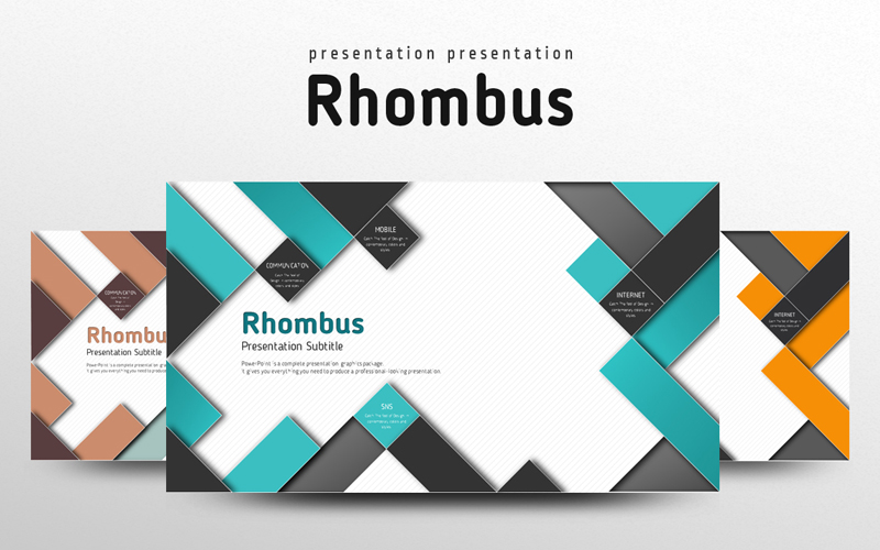 Rhombus PowerPoint template