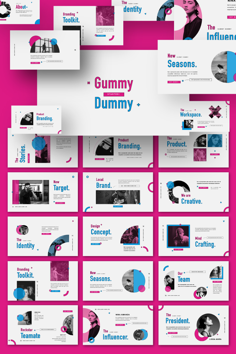 Gummy Dummy Presentation - Keynote template