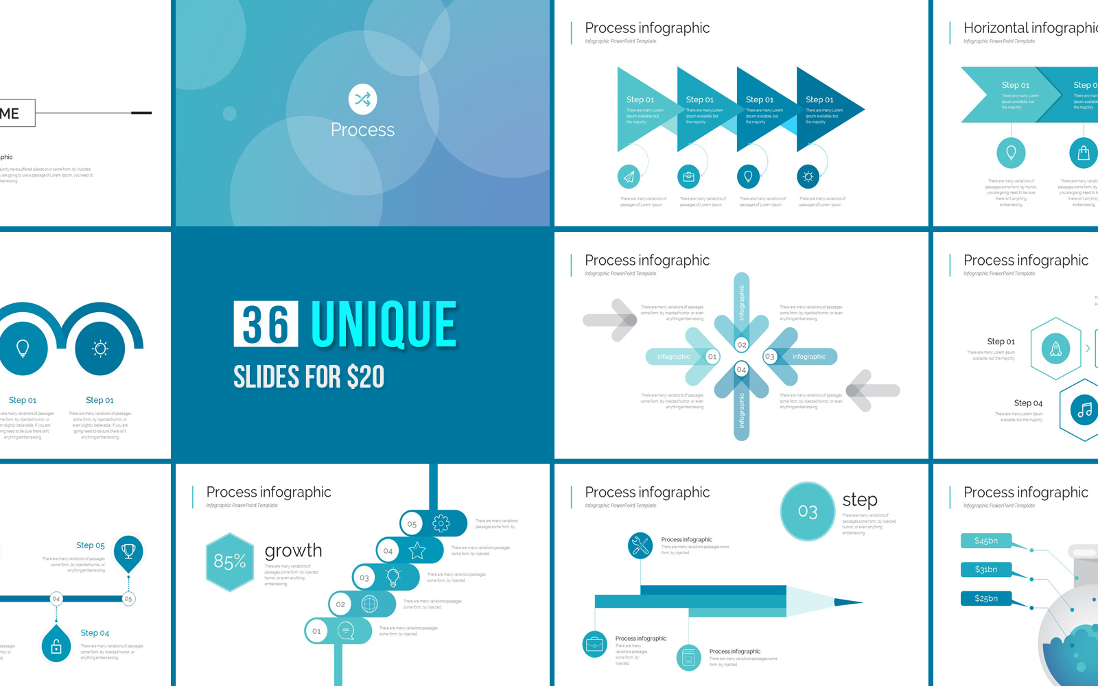 Process Infographic PowerPoint template