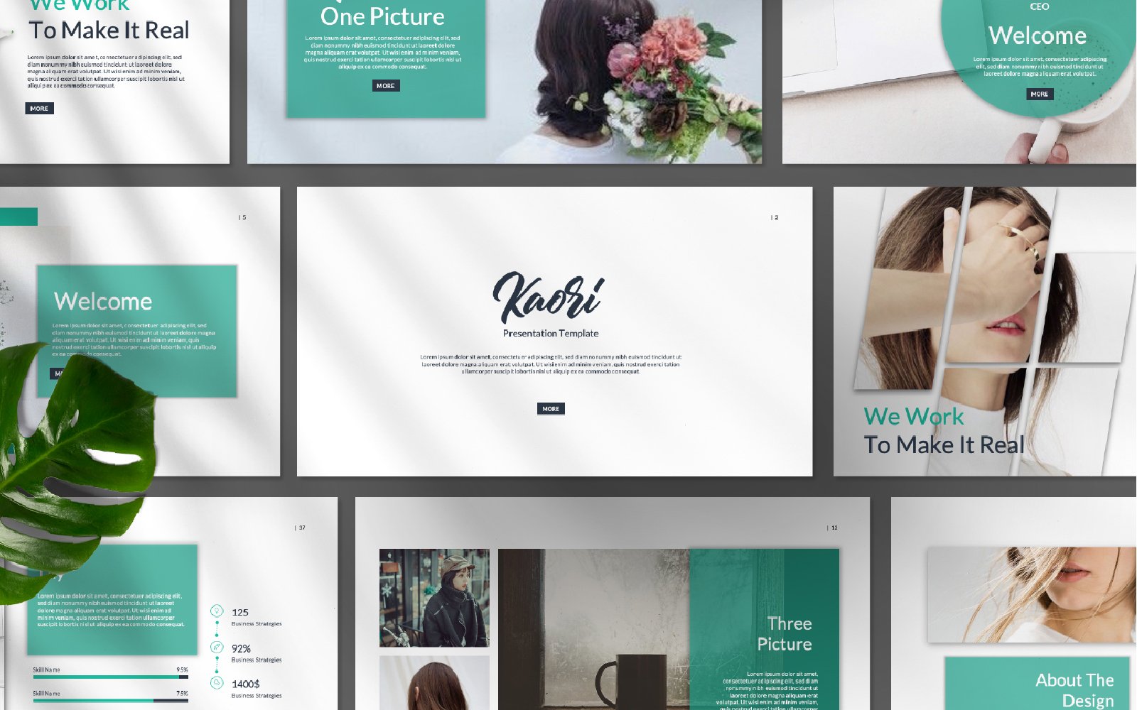 Kaori Presentation PowerPoint template