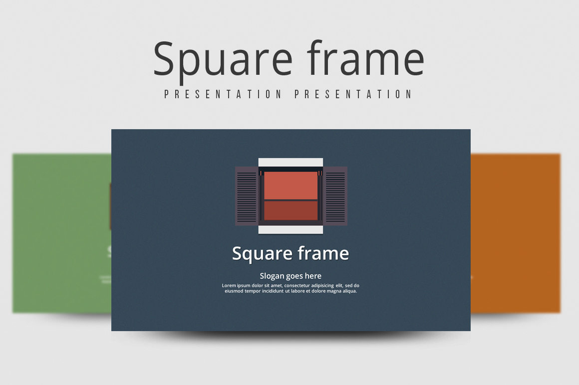 Square Frame PowerPoint template