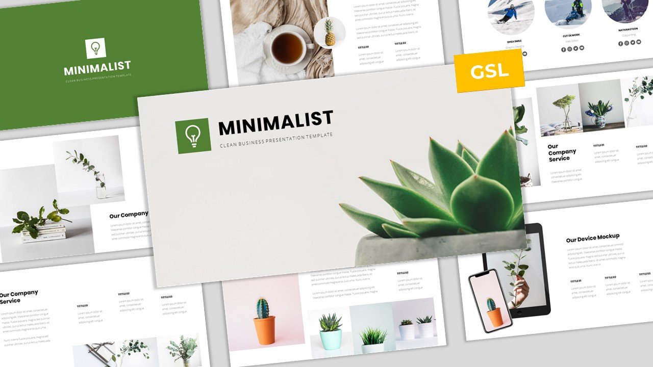 Minimalist - Simple & Modern Business  Template Google Slides