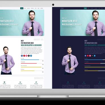 Colorful Corporate Responsive Website Templates 100703