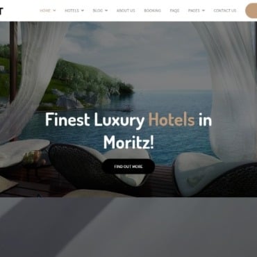 Booking Accommodation Responsive Website Templates 100739