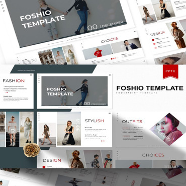 Style Model PowerPoint Templates 100822