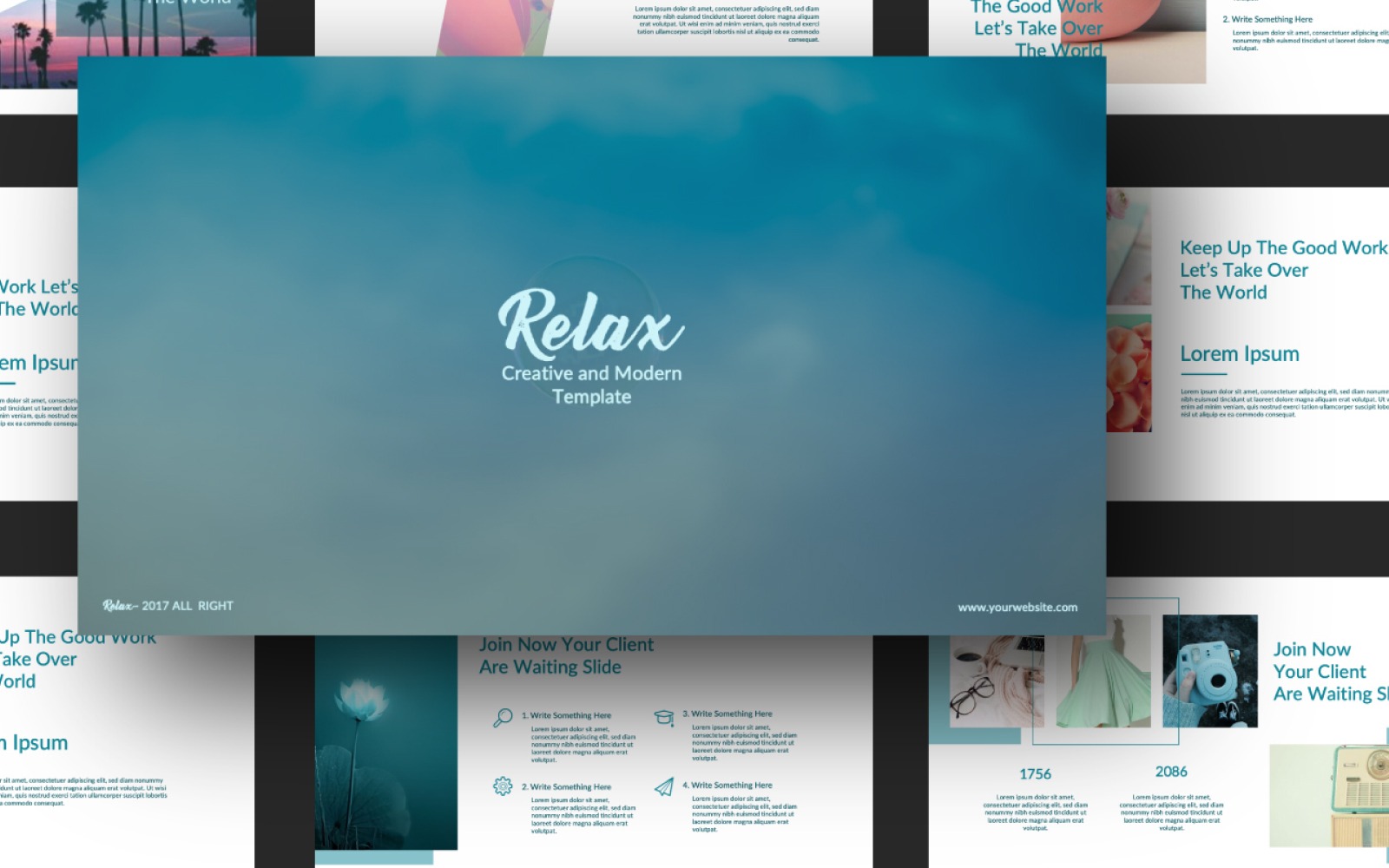 Relax PowerPoint template