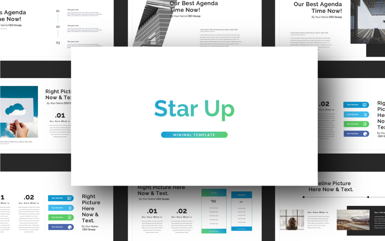 STAR UP Presentation PowerPoint template