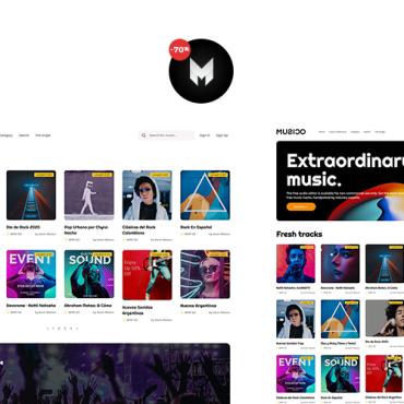 Meteors Music Website Templates 101121