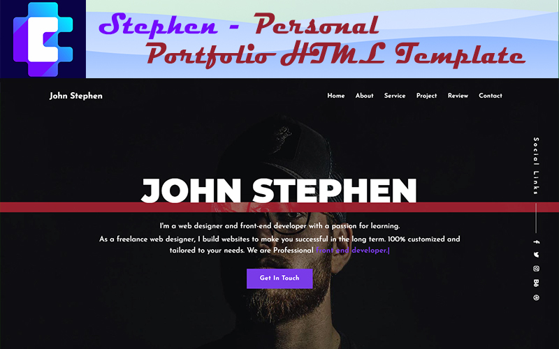 Stephen - Personal Portfolio HTML Landing Page Template