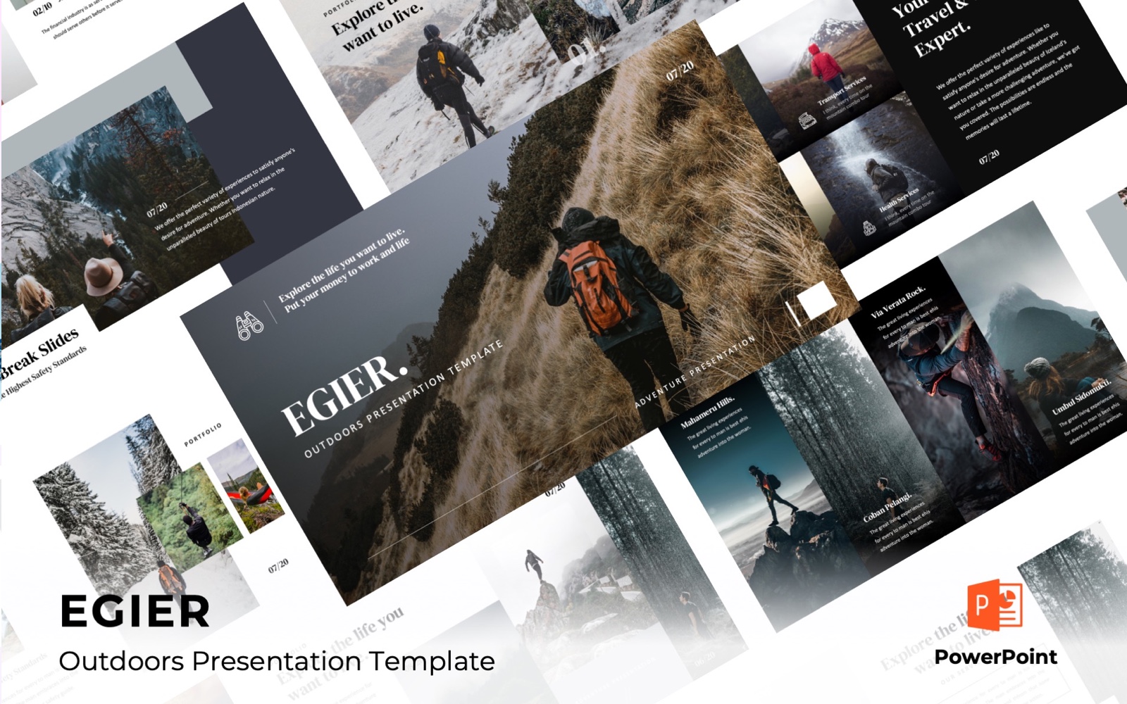 EGIER - Adventure and Travel PowerPoint template