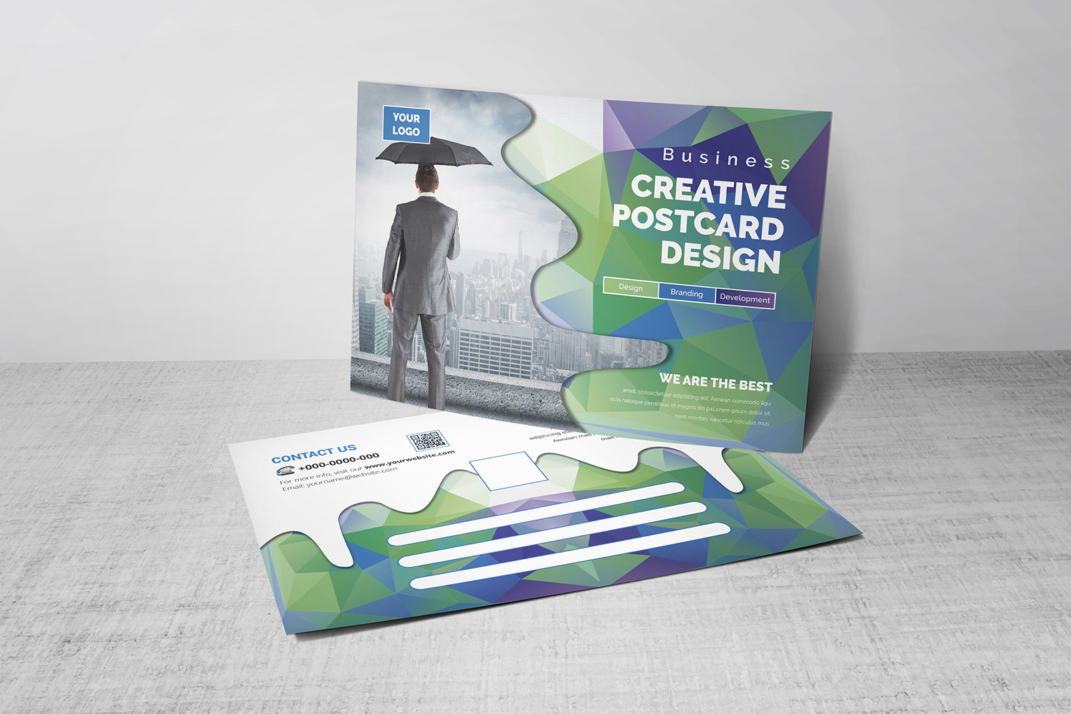 Colorful Postcard - Corporate Identity Template