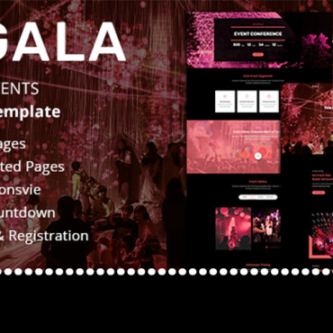 Event Concert Responsive Website Templates 101561