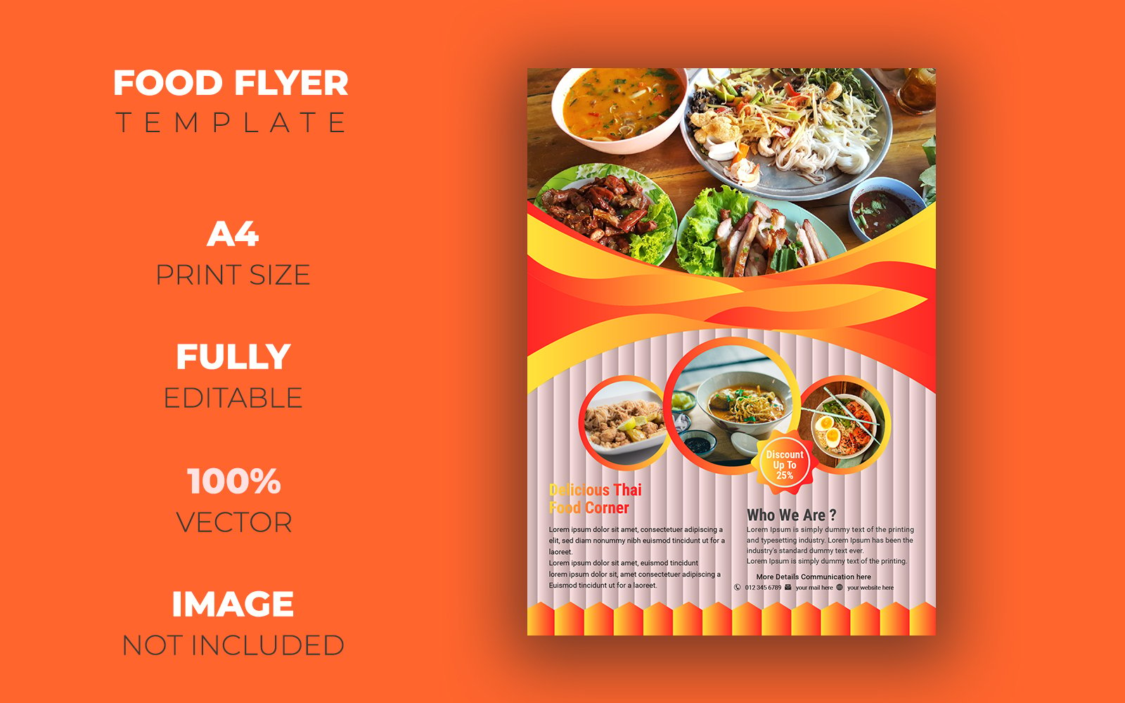 Food Flyer Design - Corporate Identity Template