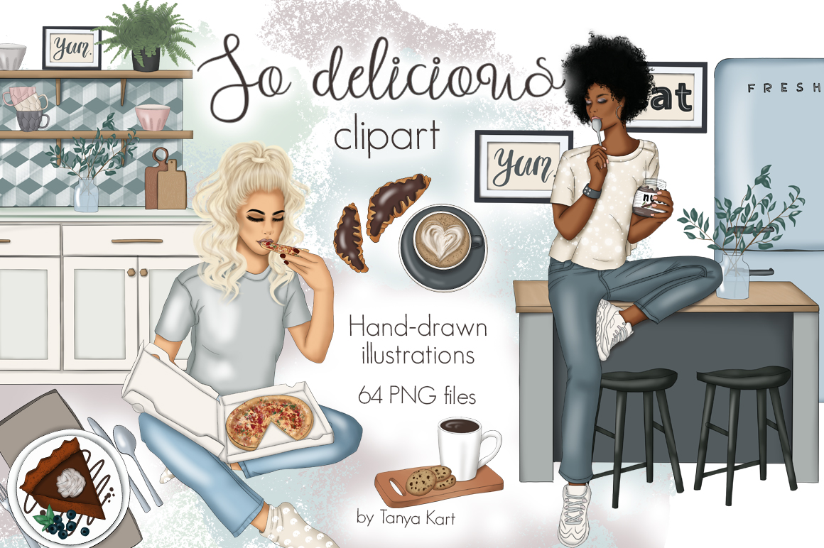 So Delicious Clipart & Patterns - Illustration