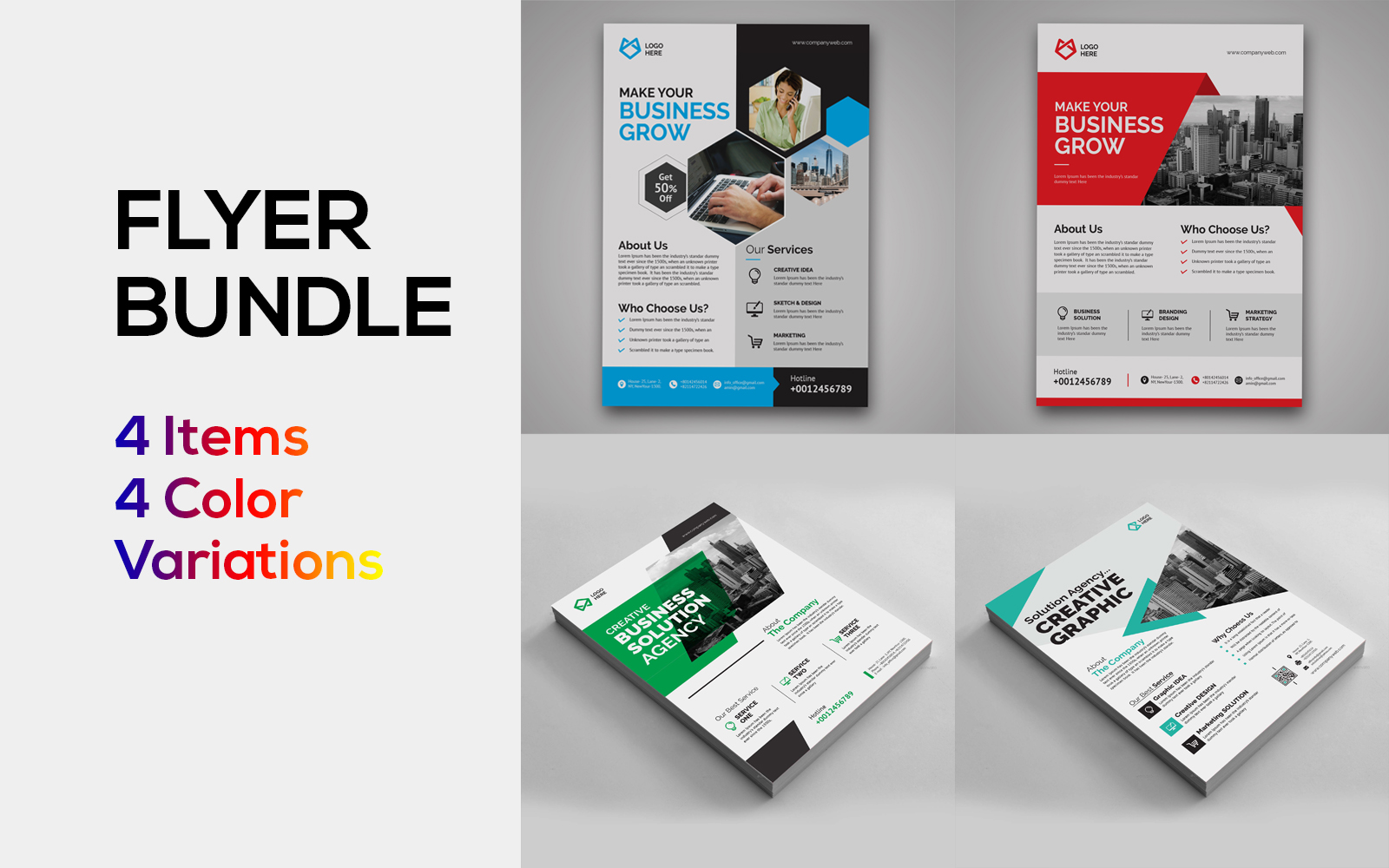 Business Flyer Bundle - Corporate Identity Template