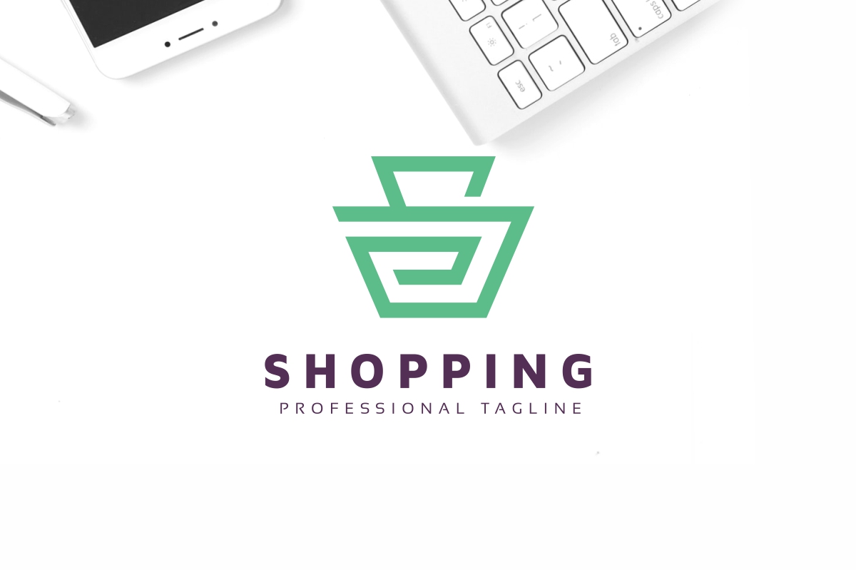 Shopping S Letter Logo Template