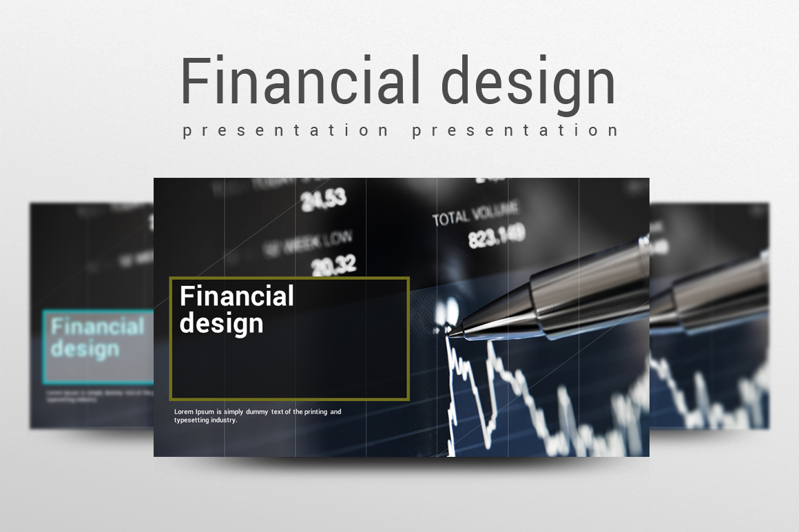 Financial Design PowerPoint template