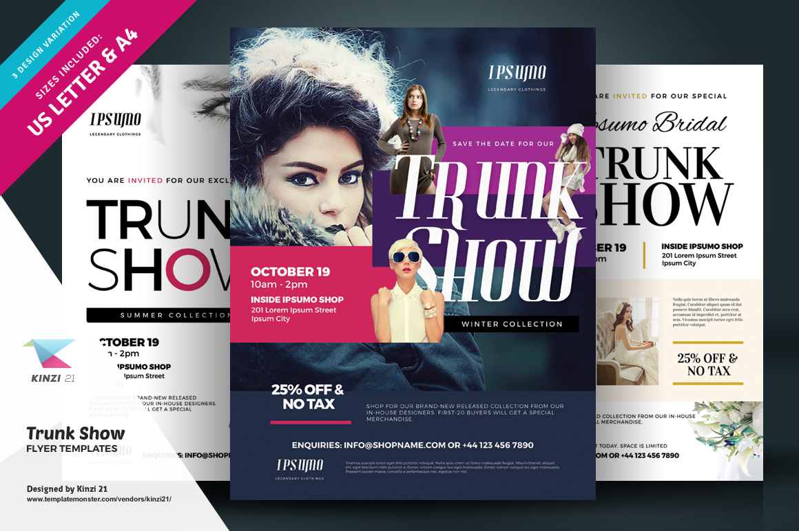 Trunk Show Flyer - Corporate Identity Template