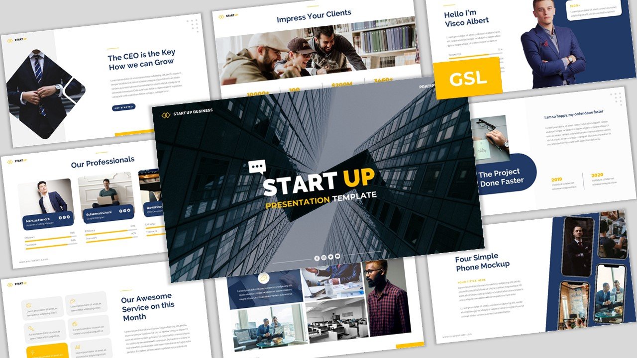 Start Up  Template Google Slides