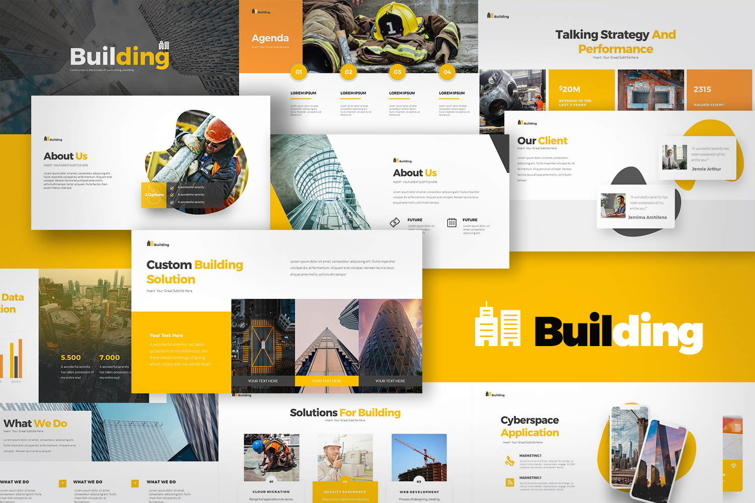 Building Presentation PowerPoint template