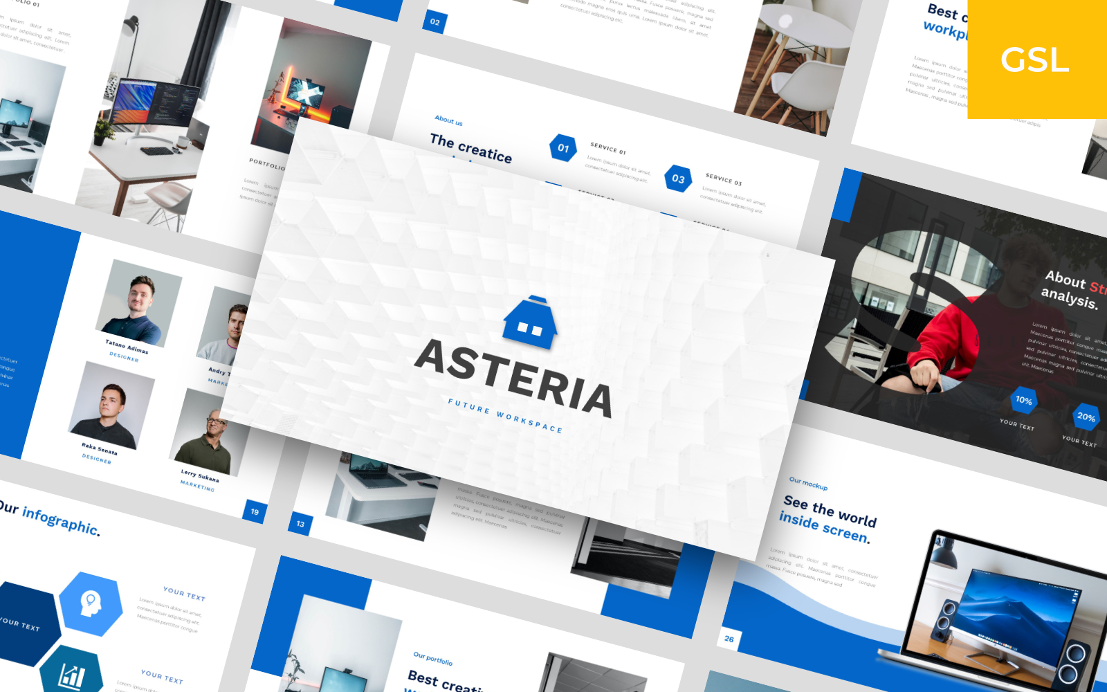 Asteria - Business Creative Google Slides
