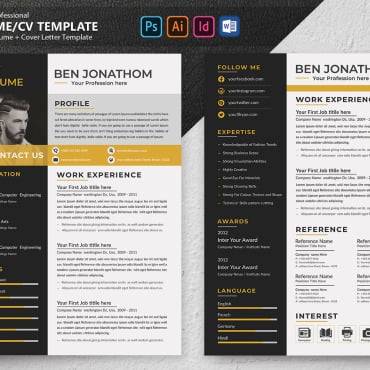 Page Resume Resume Templates 102092