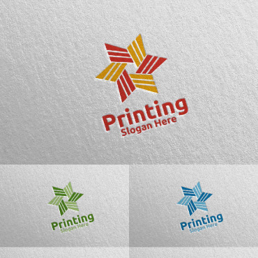Printing Media Logo Templates 102138