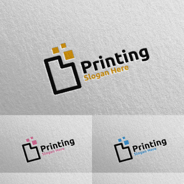 Printing Media Logo Templates 102143