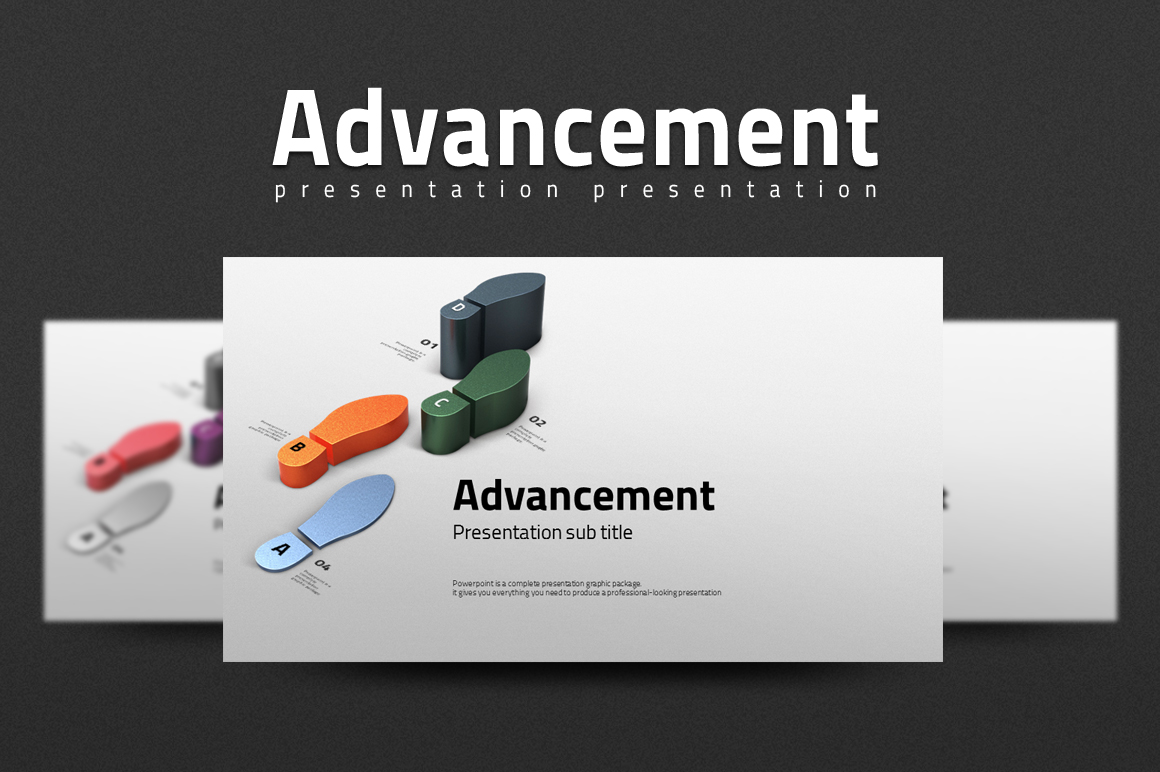 Advancement PowerPoint template