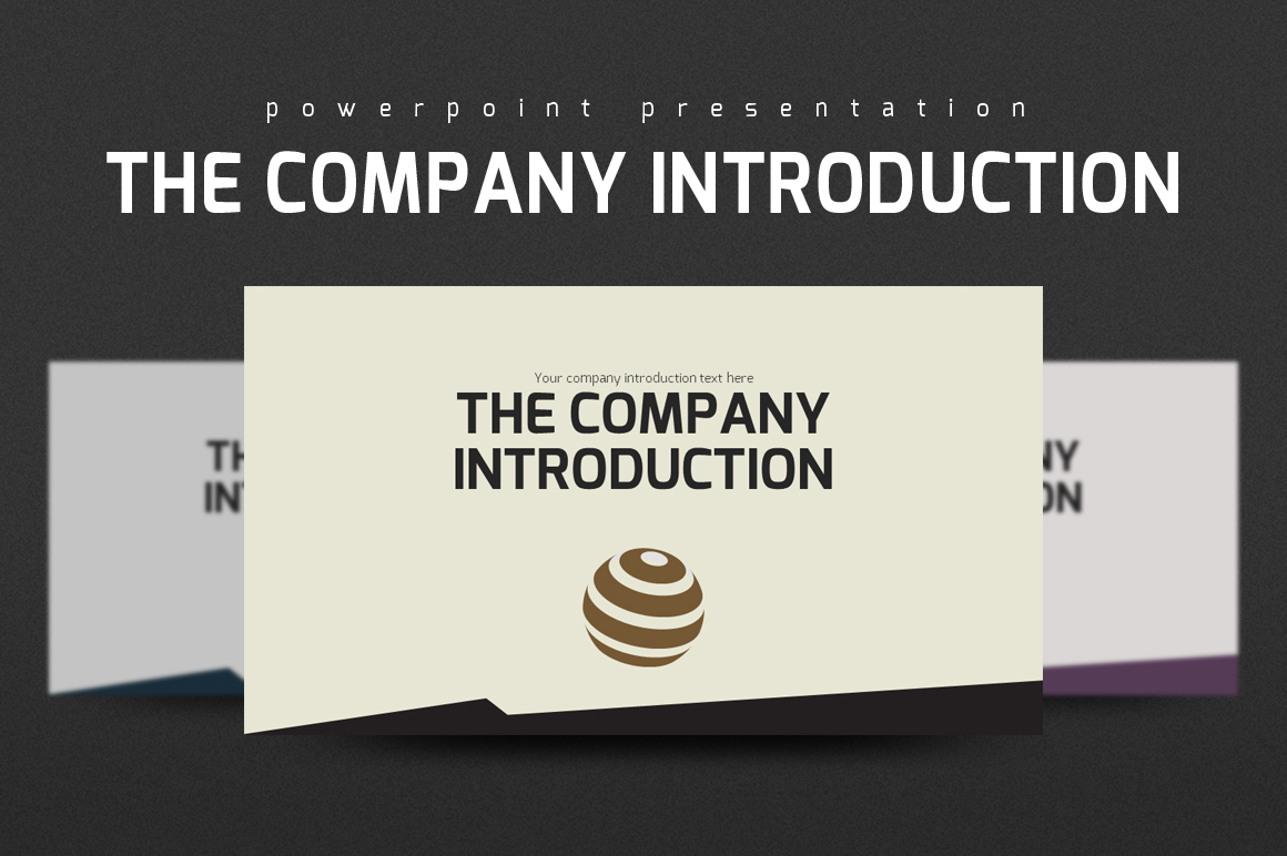 The Company Introduction PowerPoint template