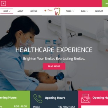 Dentist Medical Responsive Website Templates 102213