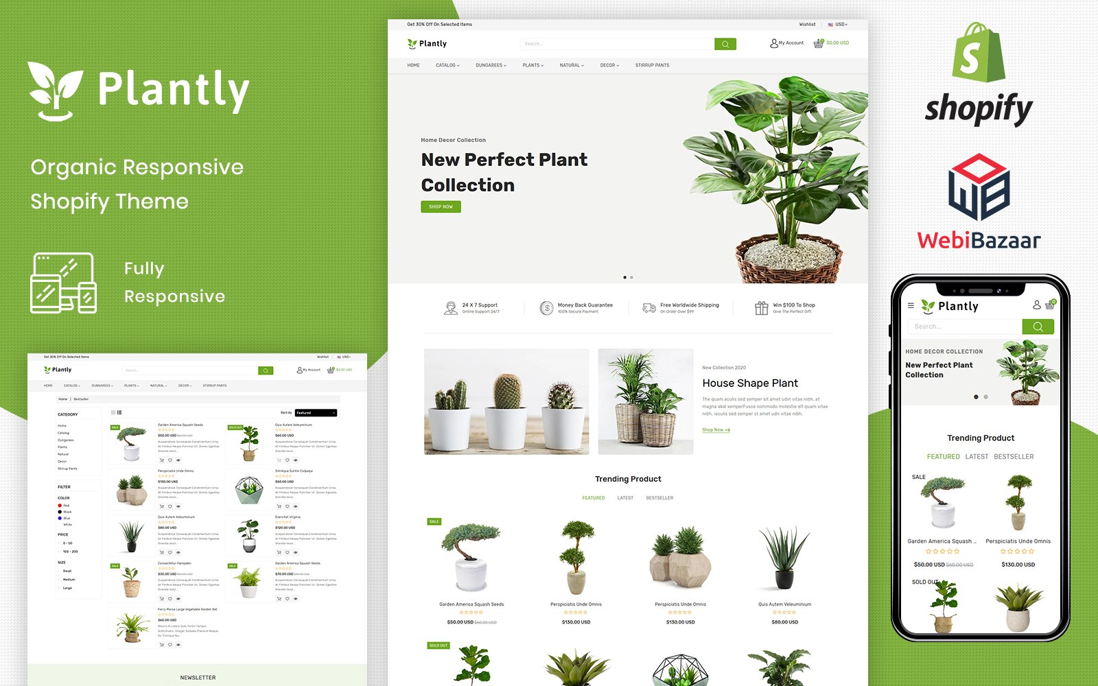 Plantly - Garden Furniture Responsive Shopify Theme