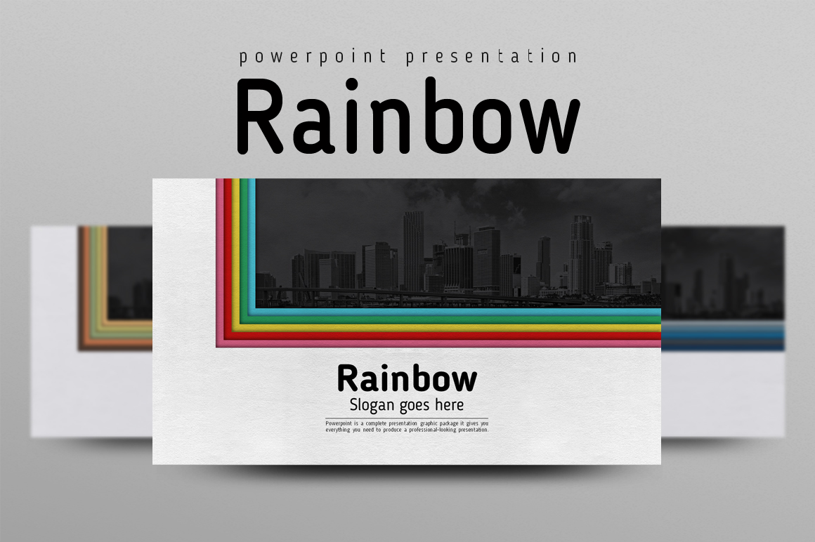 Rainbow PowerPoint template