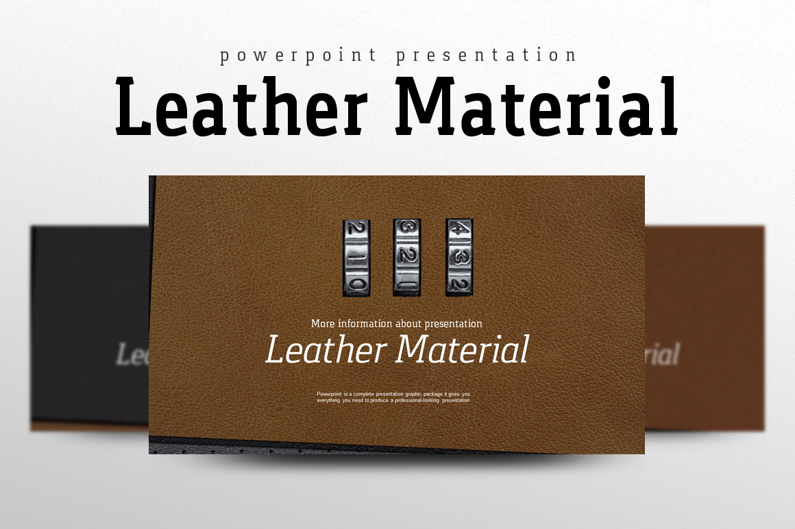 Leather Material PowerPoint template
