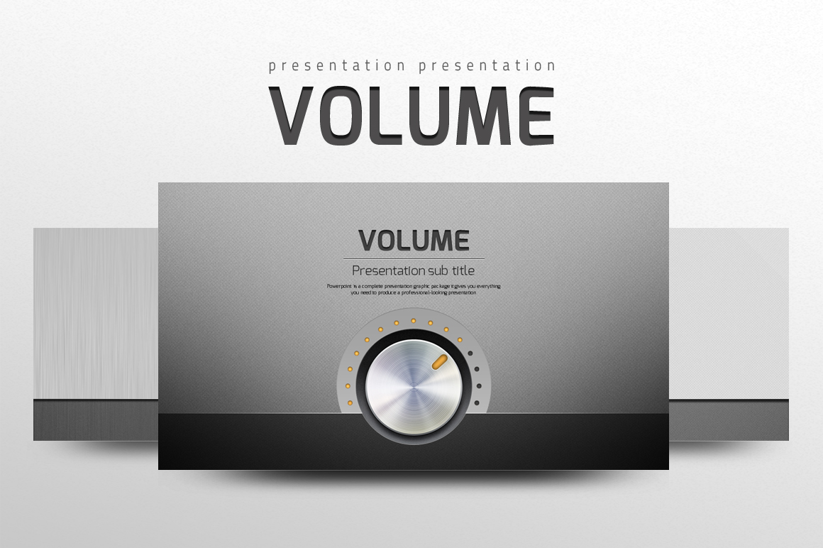 Volume PowerPoint template