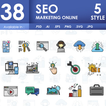 Seo Search Icon Sets 102448