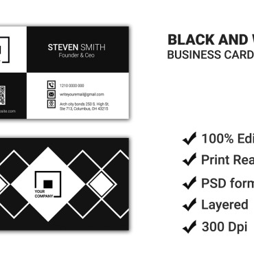 White Businesscard Corporate Identity 102529