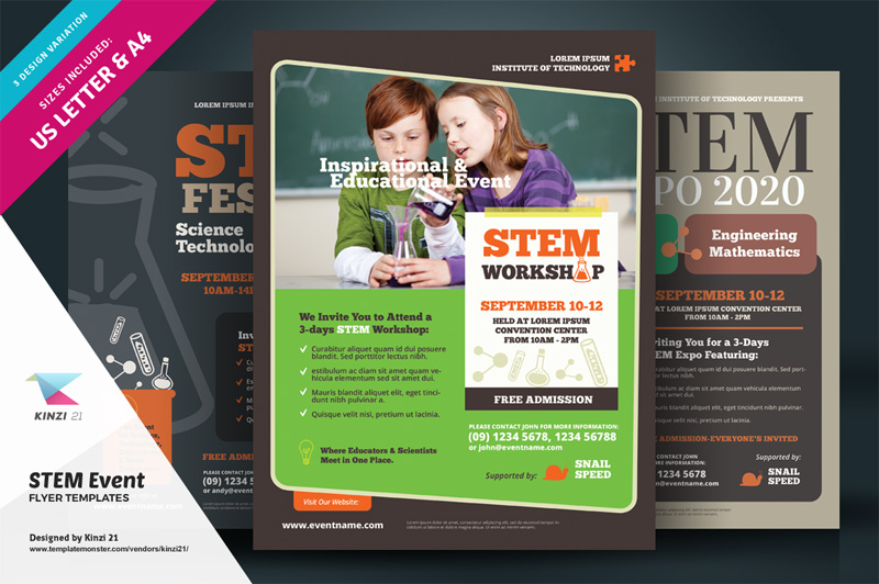 STEM Event Flyer - Corporate Identity Template
