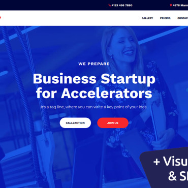 Startup Company Landing Page Templates 102890