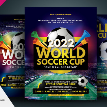 Cup Soccer Corporate Identity 102962