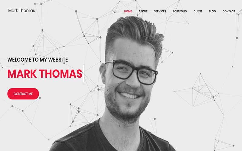 Mark Thomas - Personal Portfolio HTML Landing Page Template