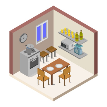 Room Oven Vectors Templates 102994