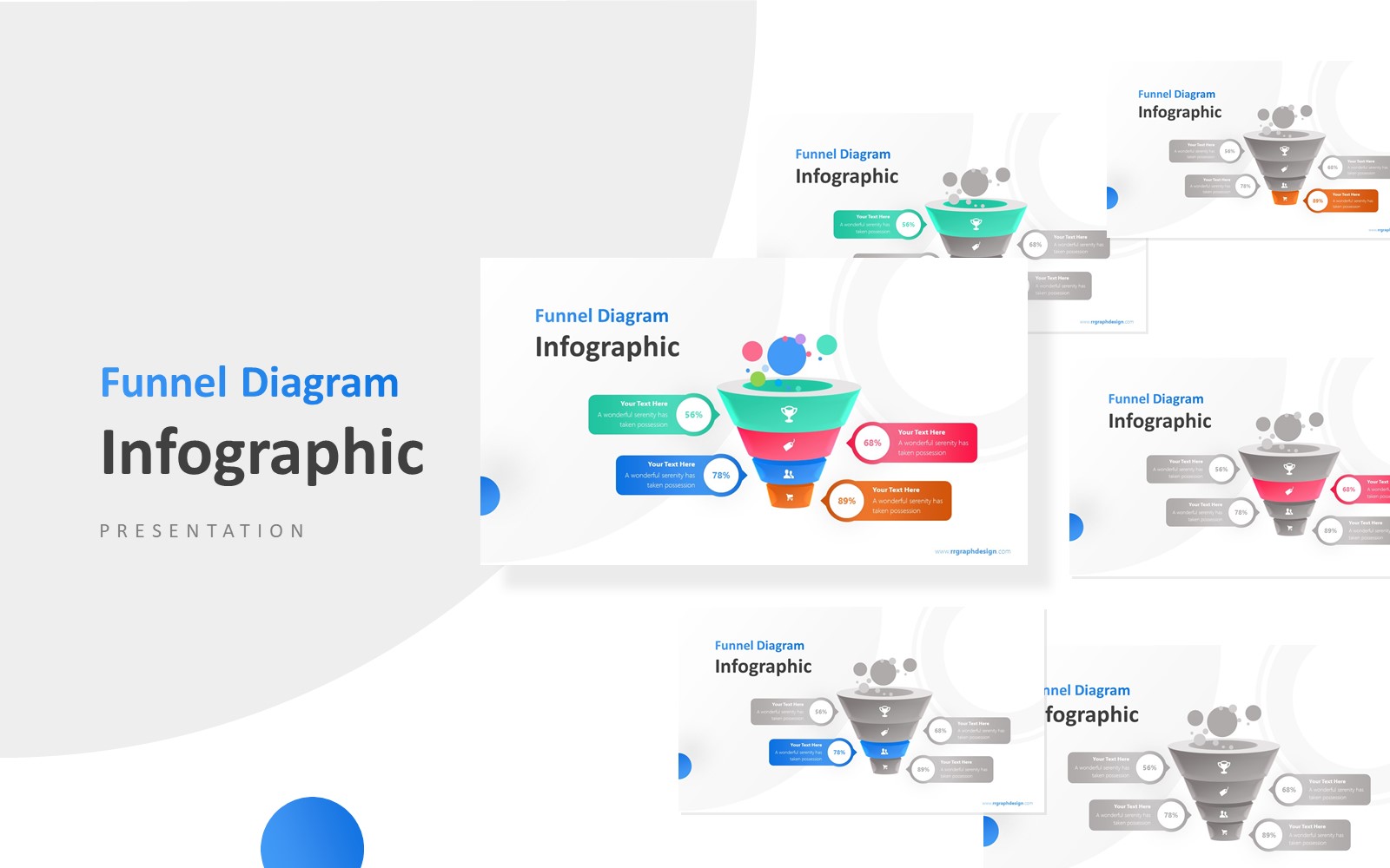 Business Framework in Funnel Infographic Presentation PowerPoint template